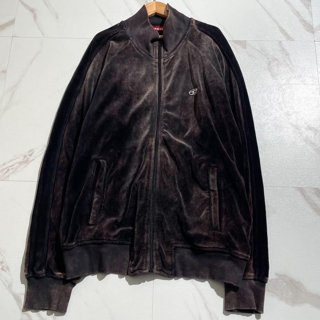 美品 23AW✨DIESEL S-RABAND ベロア トラックジャケット