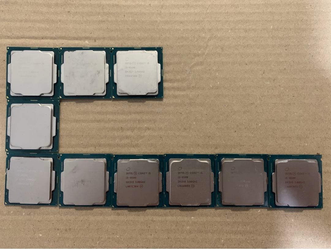 【動作確認済み】Intel Core i5-8世代CPU 10個セット
