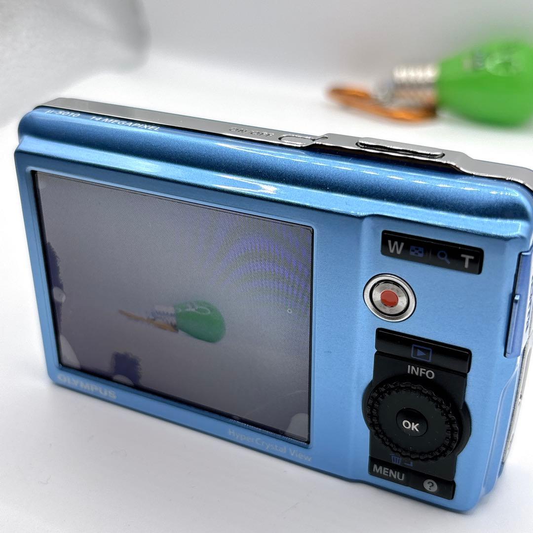 OLYMPUS μ-5010 ブルー　オリンパス　コンデジ　デジカメ　カメラ