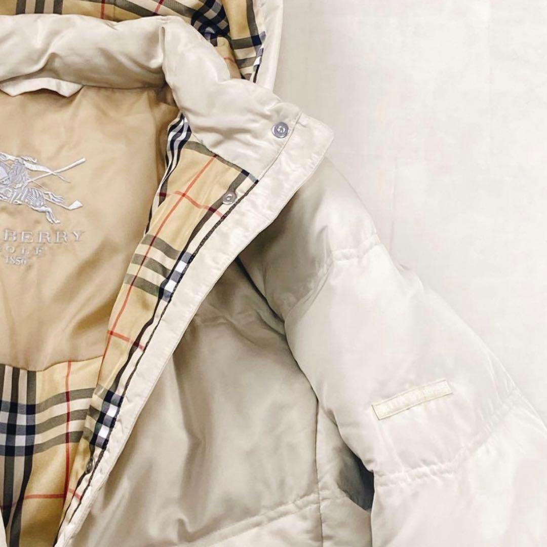 極美品 バーバリーロンドン 2way ノバチェック ダウンコート ワッペン