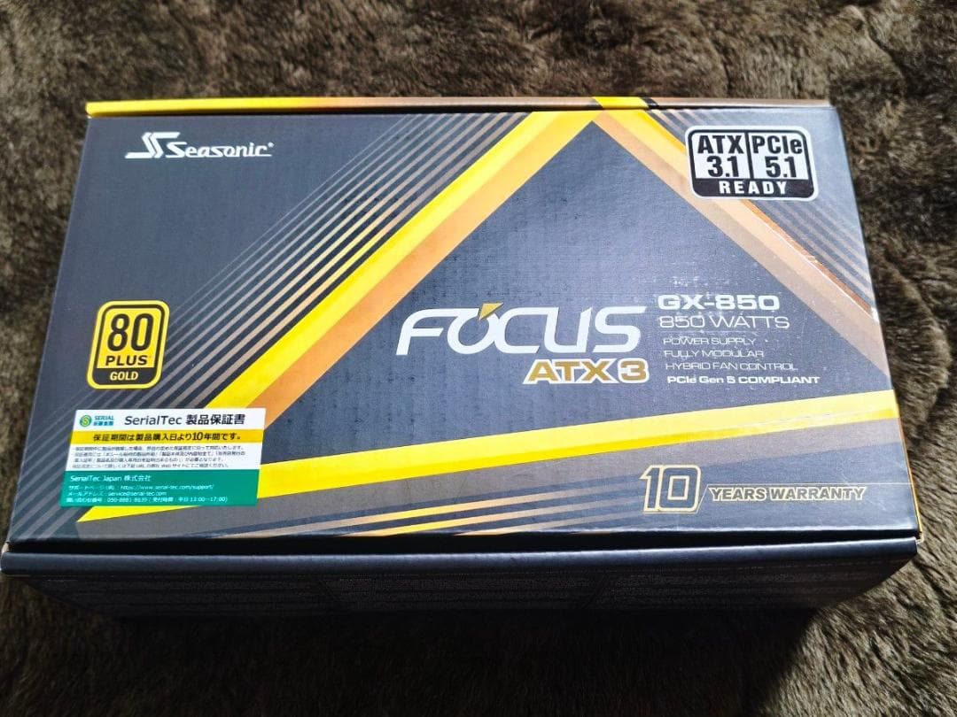 未使用 Seasonic FOCUS GX-850 850W ATX3 V4