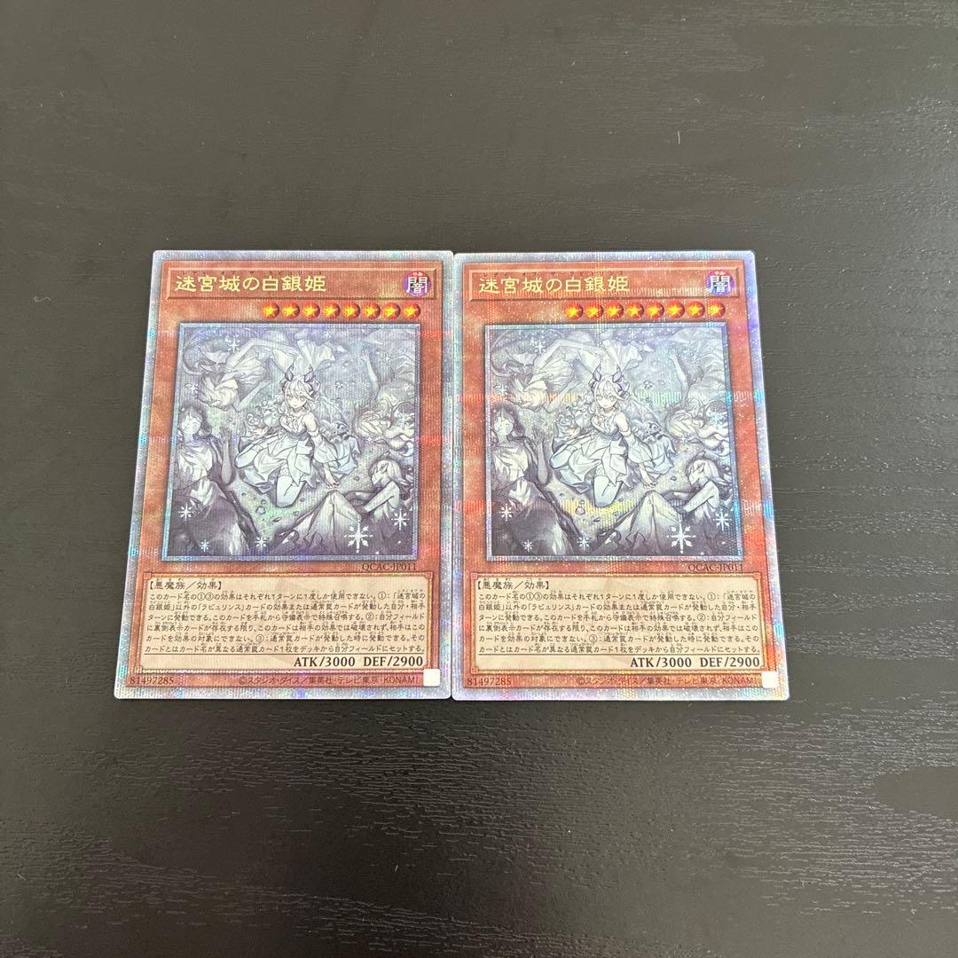 遊戯王　迷宮城の白銀姫 絵違い 25thシークレットレア2枚