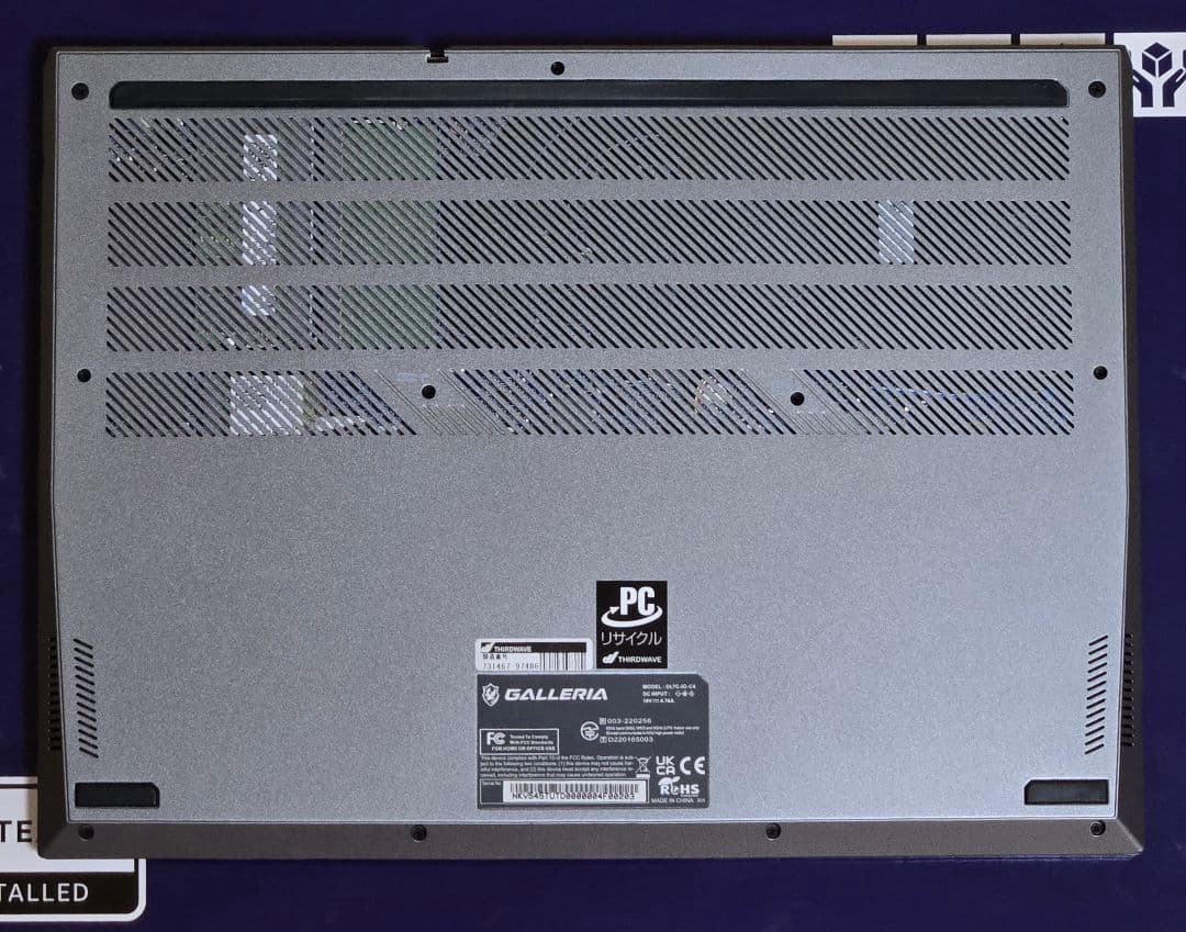 GALLERIA ノートパソコン DL7C-IG-C4 Core Ultra7