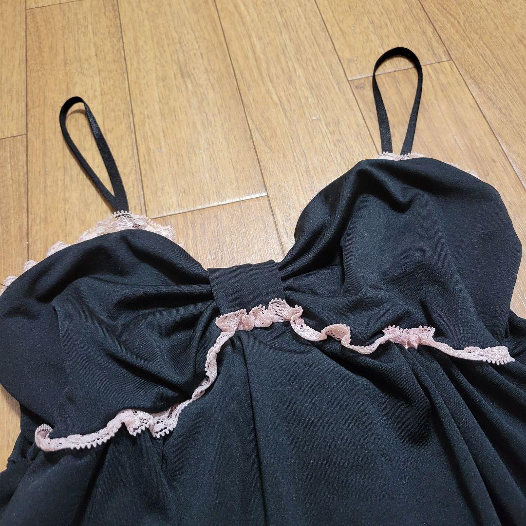 y2k 平成 姫ギャル キャミソール フリル レース ティアード リボン