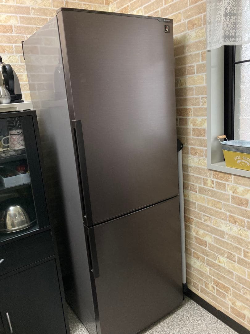 【動作中】SHARP シャープ SJ-PD27B-T冷蔵庫 ブラウン 270L