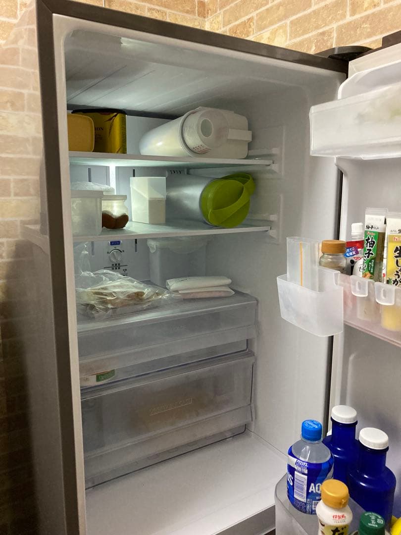 【動作中】SHARP シャープ SJ-PD27B-T冷蔵庫 ブラウン 270L