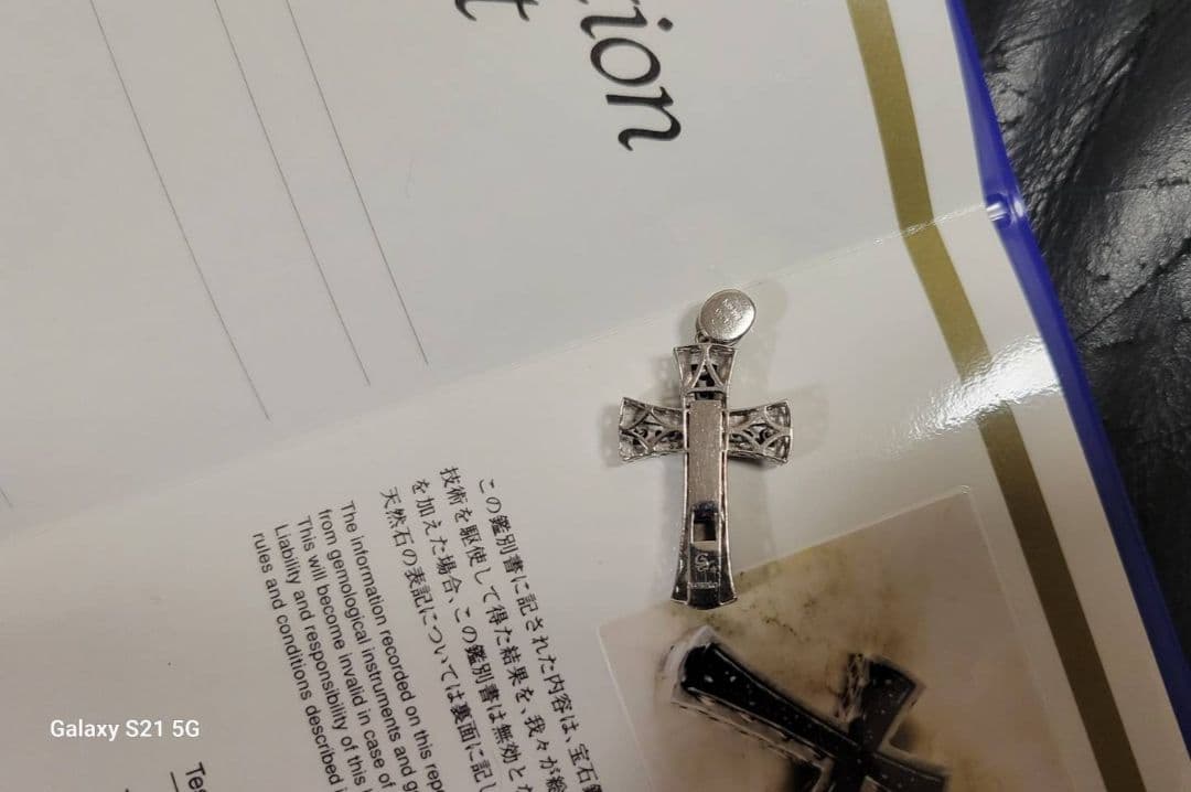 Yobiko K18 WG 十字架 ネックレス　ユキザキ