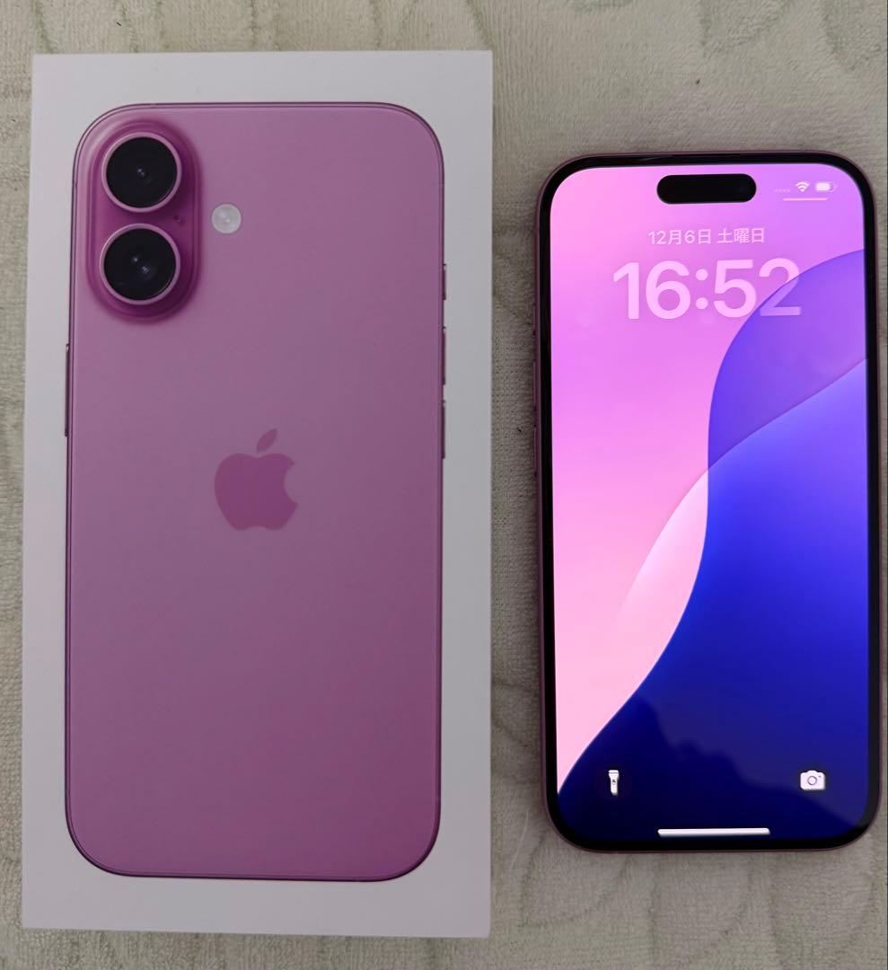 iPhone16 256GB ピンク