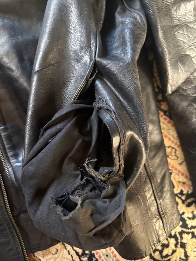 【希少】OLD GAP 黒 レザージャケット XL