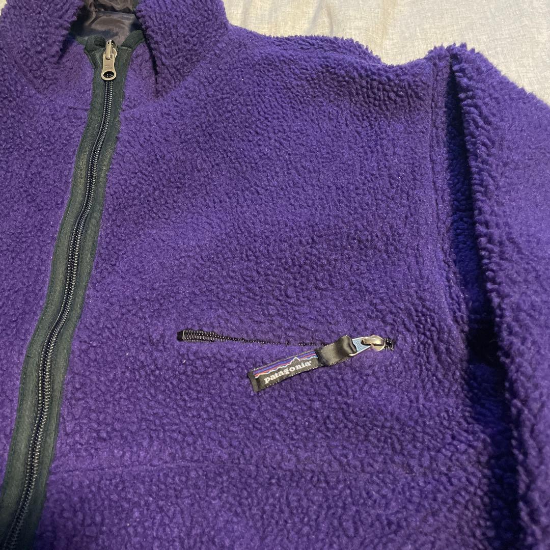 美品 パタゴニア グリセード エッグプラント M パイル フリース パープル