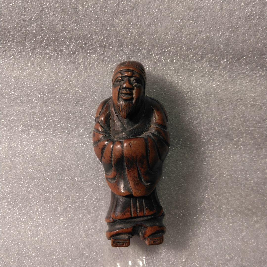 古い　根付け木製 骨董　着物 揚げ物 k