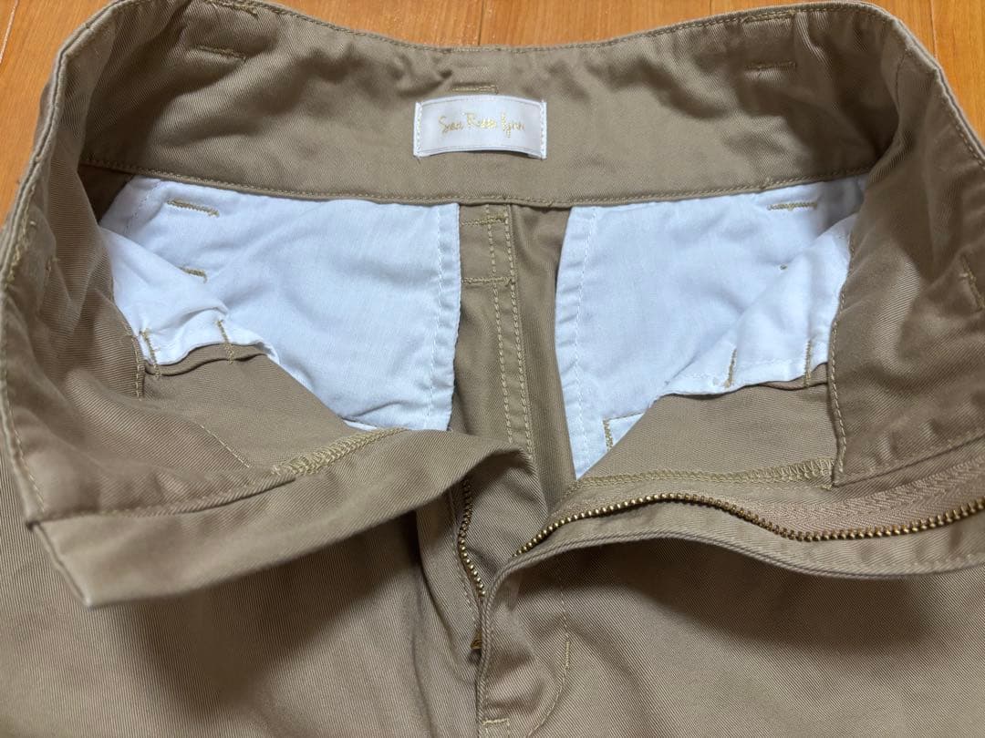 SeaRoomLynn ハイウエストLOOSEチノトラウザー