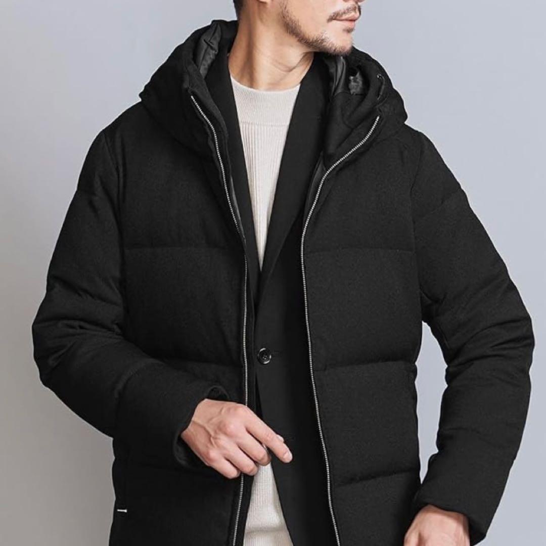 WEB限定 WARDROBE SMART LANATEC フードダウンジャケット