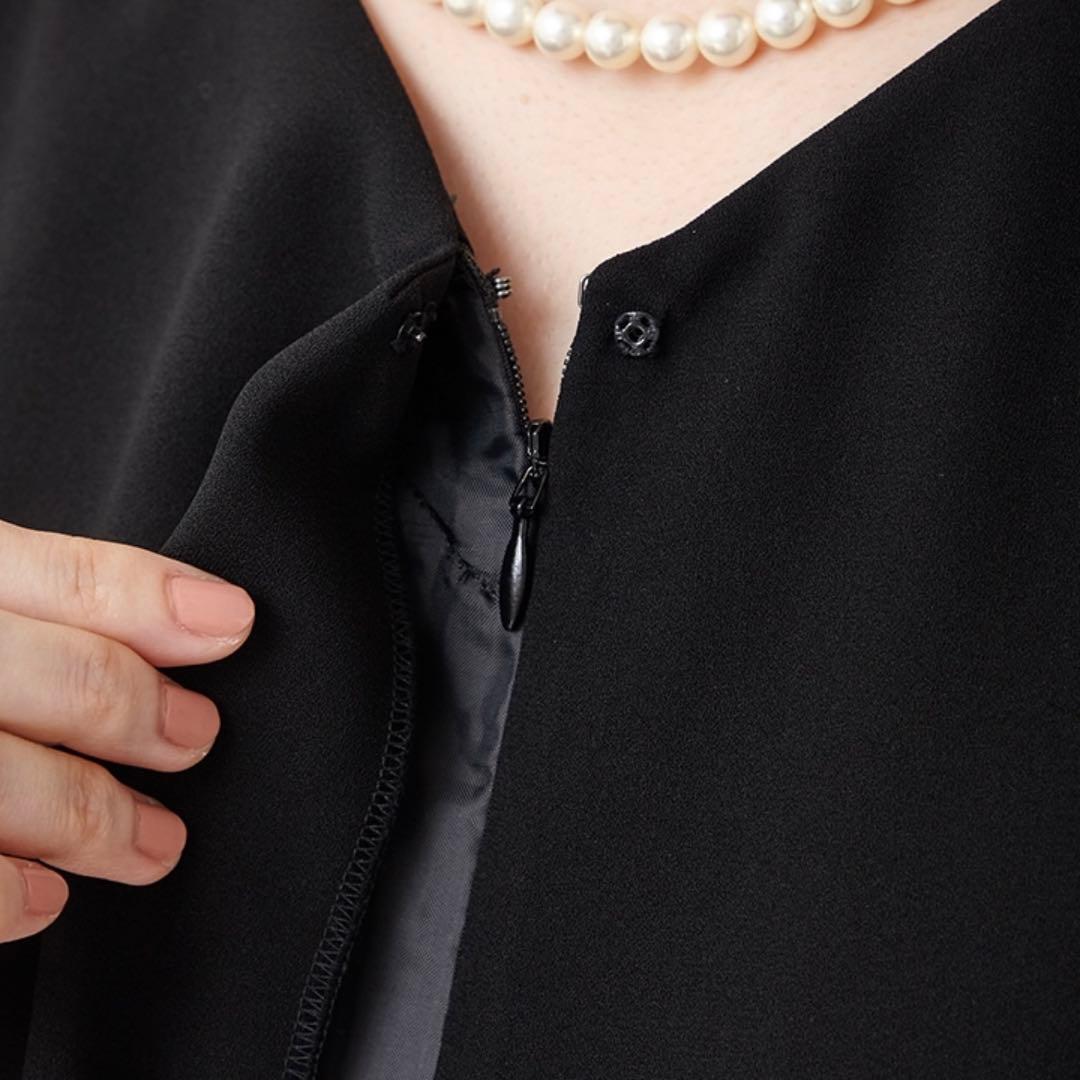 【週末セール】AIMER エメ 前開きファスナーパンツスタイルブラックフォーマル