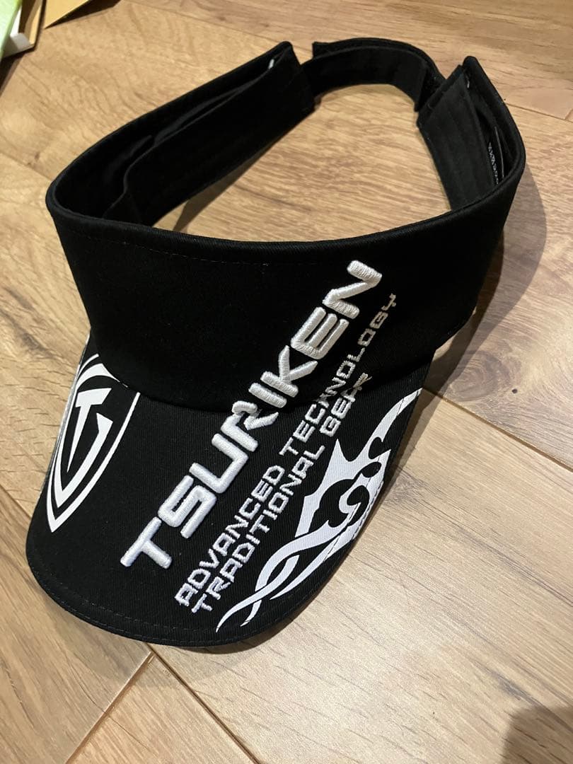 TSURIKEN フィッシングベスト・サンバイザー ホワイト／ブラック