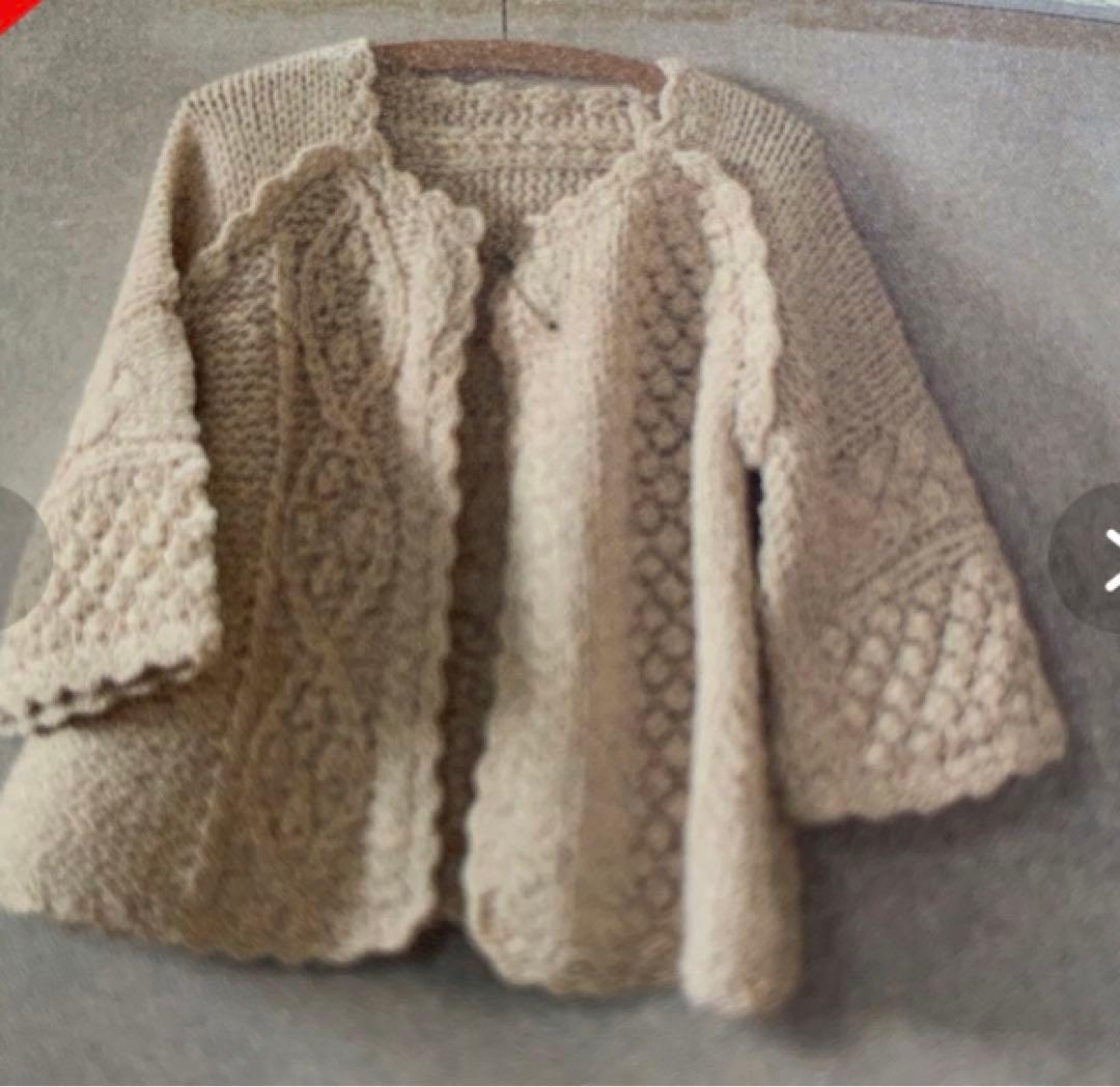 クロスアンドクロス　アランハンドニットボレロ