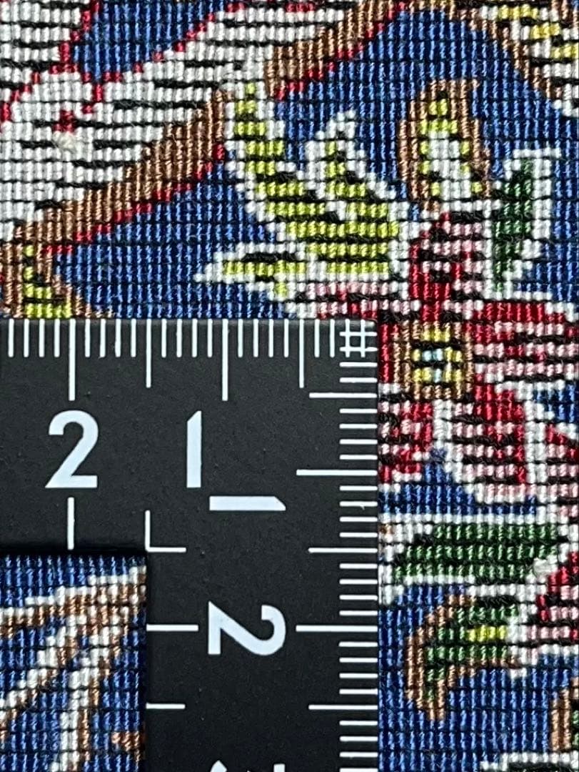 最高級 ペルシャ絨毯シルク イラン クム産 約61万ノット30×90cm