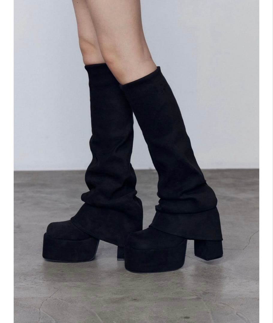 ⭐︎年末年始限定価格⭐︎EMODA♦︎Lサイズ ルーズフレアカバーフィットブーツエモダ