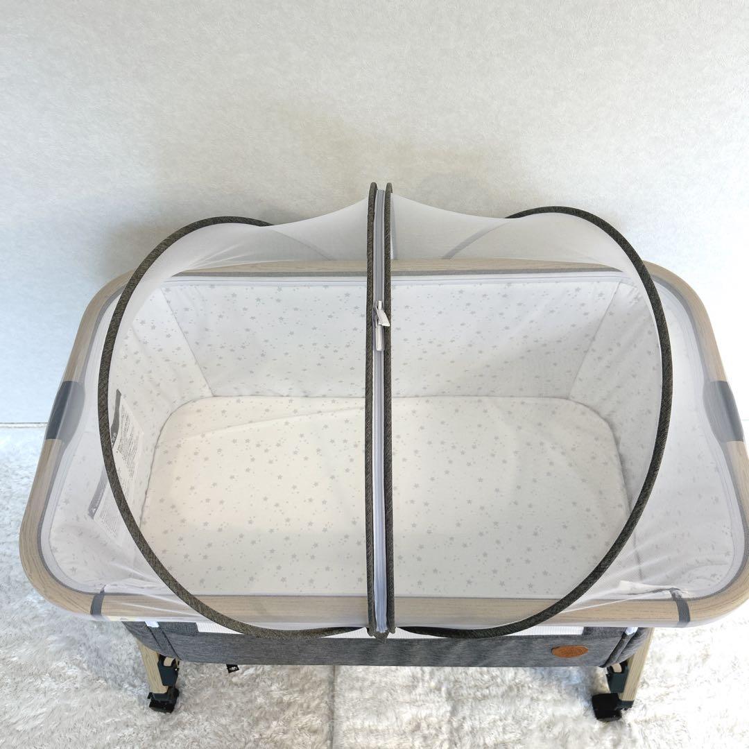 【美品】playkids Maydolly HZDMJ ベビーベッド グレー