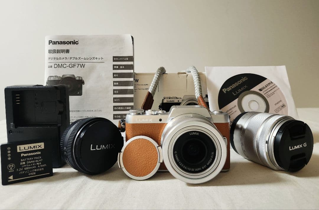 PanasonicLUMIX DMC-GF7Wブラウン パンケーキレンズつき