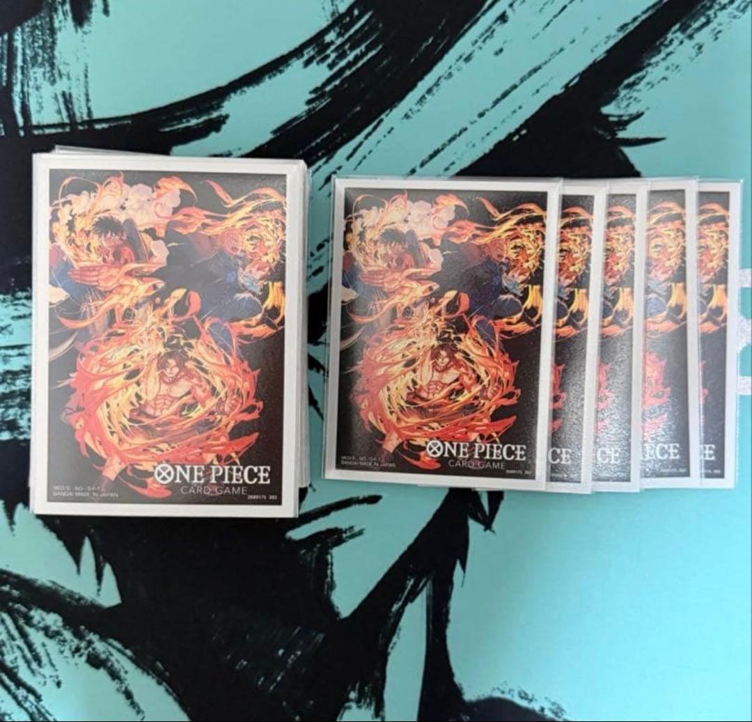 ワンピースカード　赤青エースデッキ　リーパラ　 2重スリーブ付き　調整パーツあり