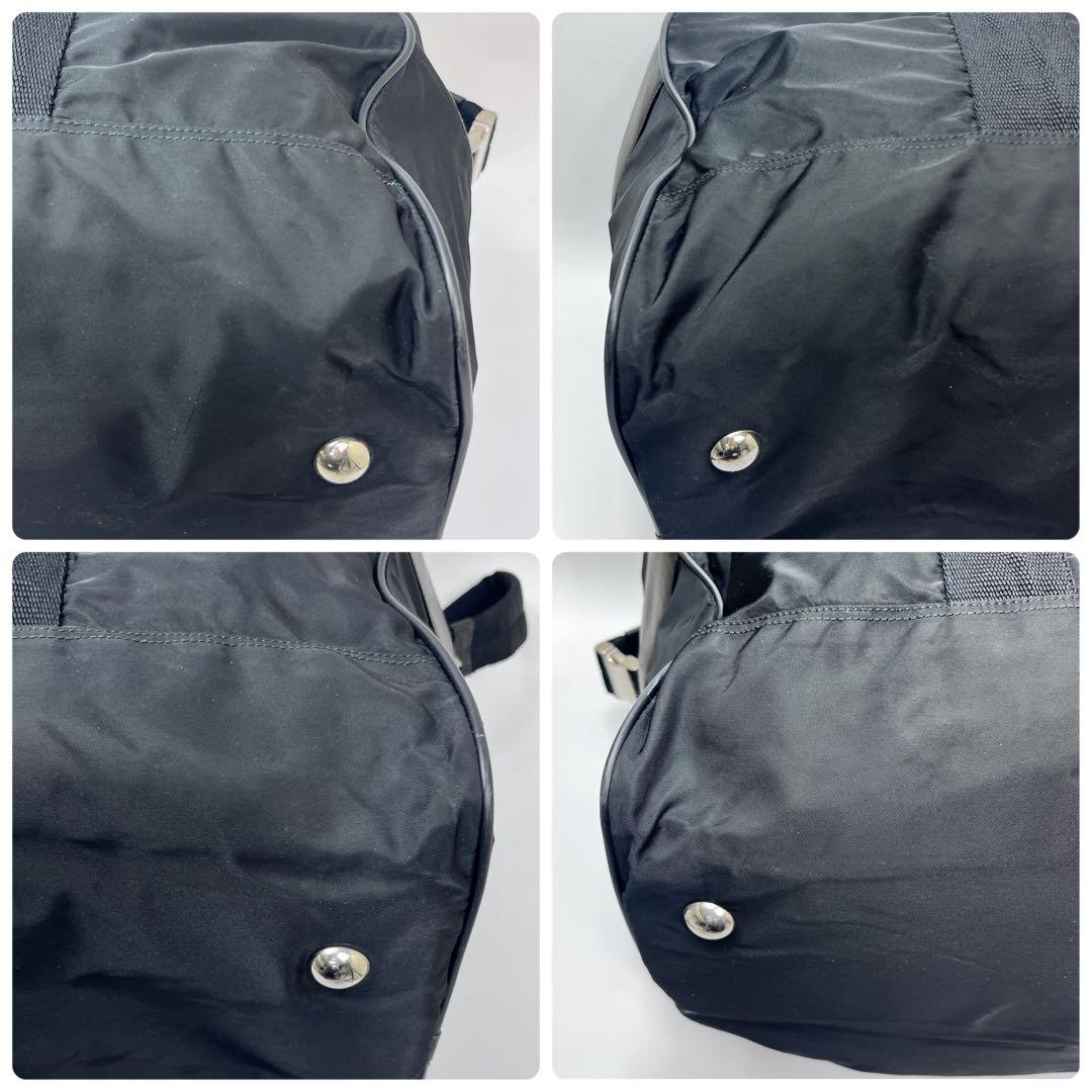 PRADA プラダ 三角ロゴ 2way ボストンバッグ ナイロン ブラック