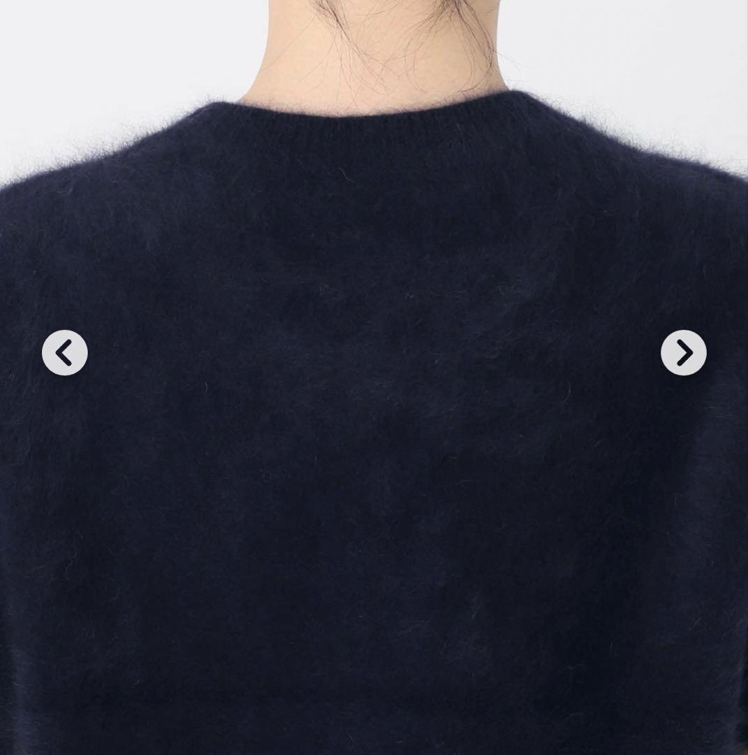 【新品タグ付き】IENA fluffyファー プルオーバーふわふわネイビーF