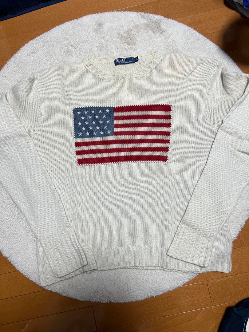polo by ralph lauren ポロラルフローレン 星条旗 ニット