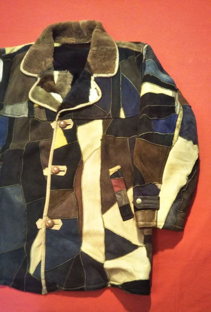 最終値下げ‼ 90s ロウズボウル フリマ ツギハギ ムートン jkt 165