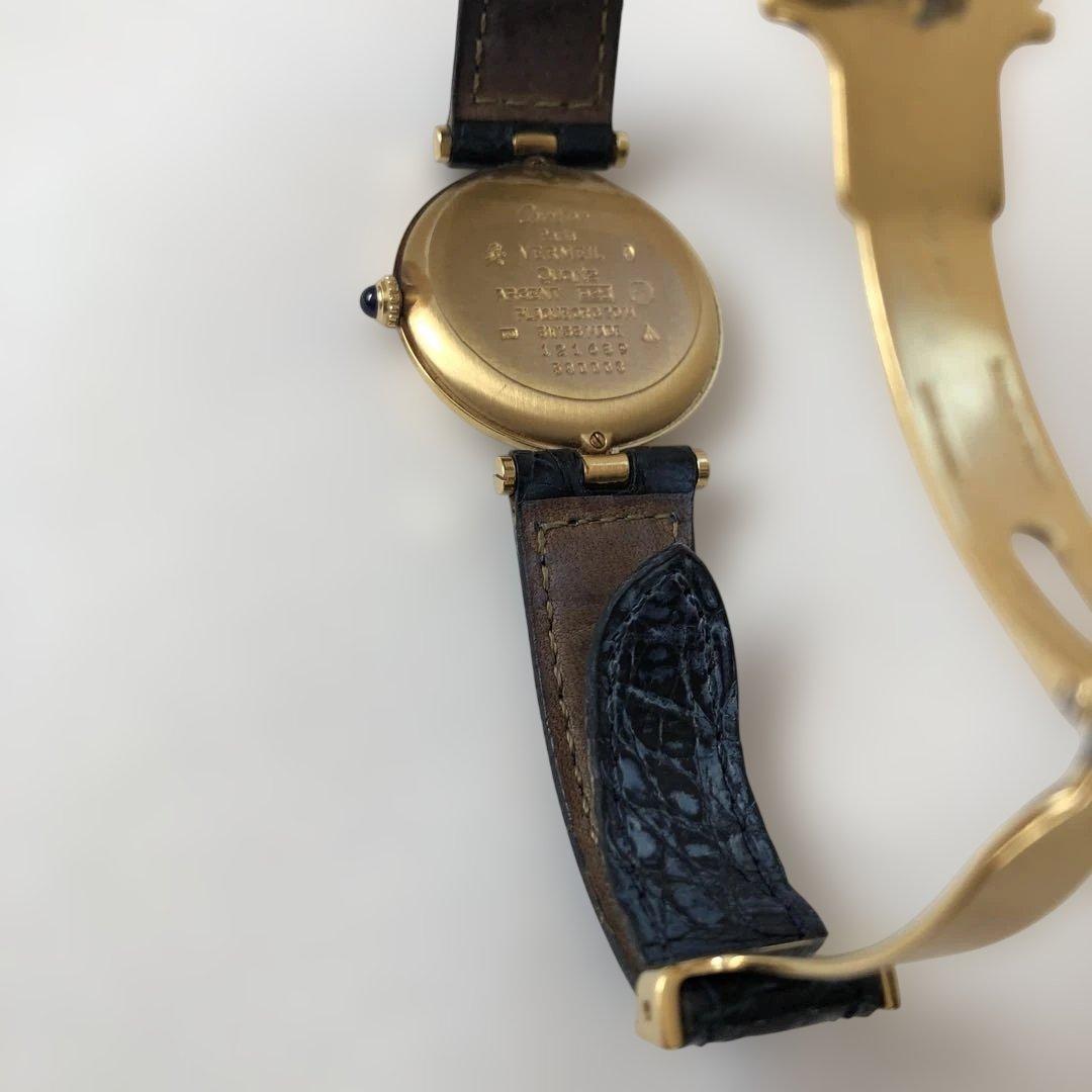 Cartierマストヴァンドーム VLC LM 純正Dバックル　オパラン文字盤