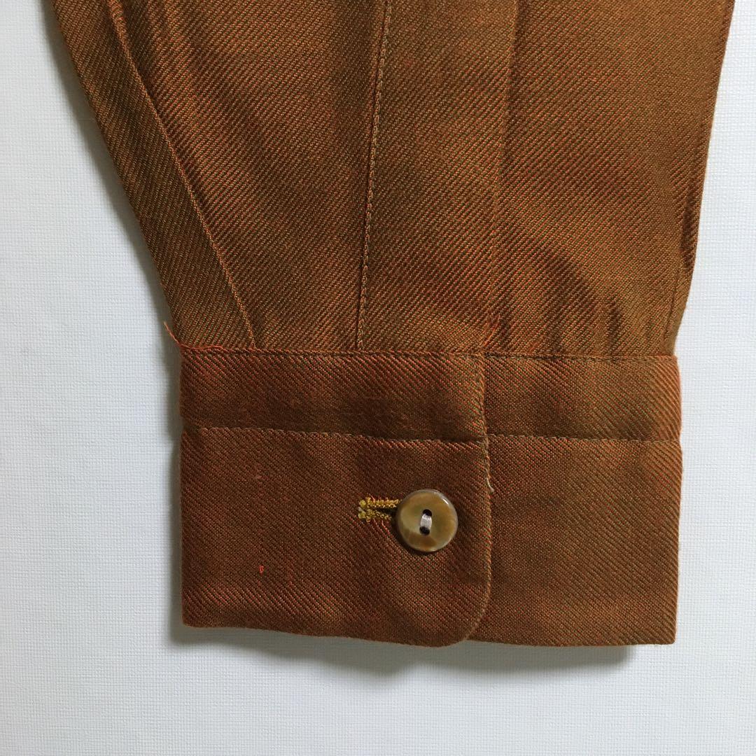 デッドストック 80s〜90s オープンカラーシャツ レアカラー シェルボタン