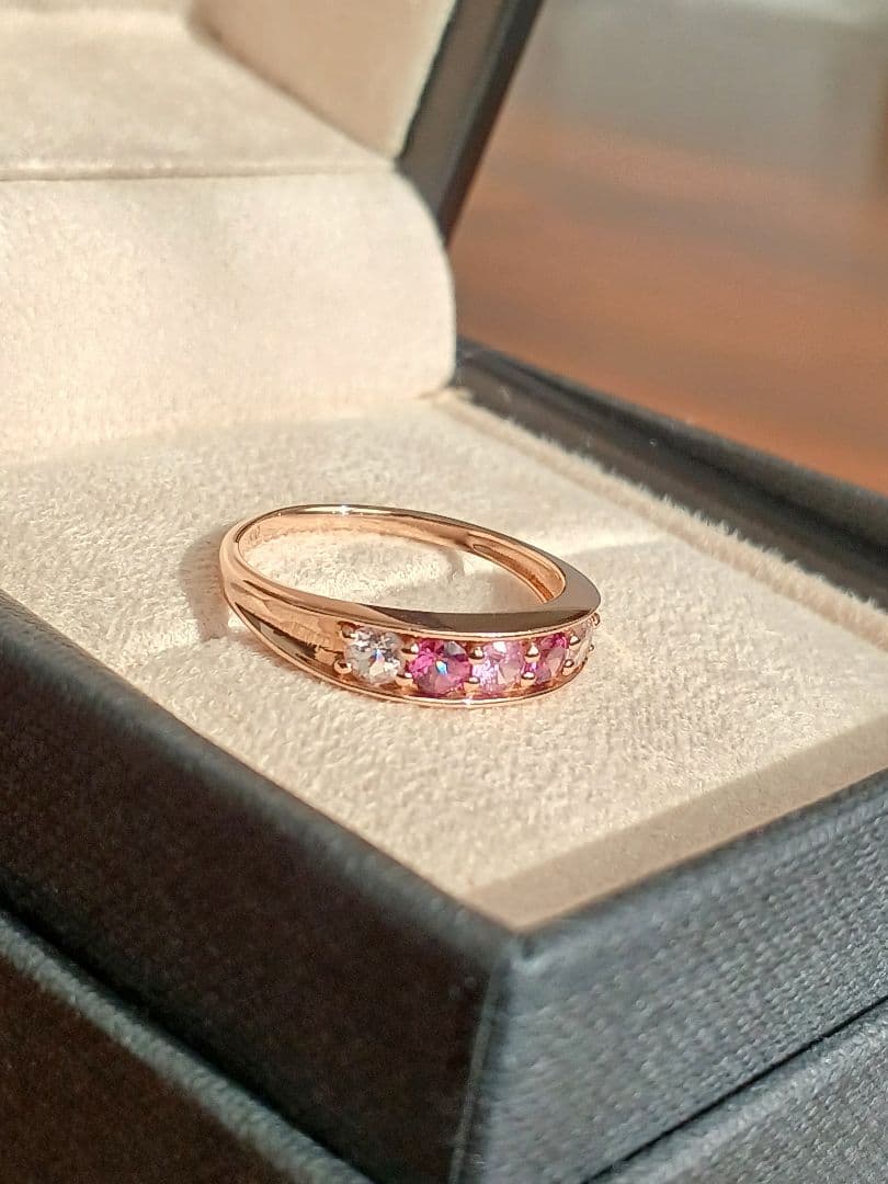 【Hako】ツツミ♡K10♡サファイア♡ガーネット♡モルガナイト♡証明書付