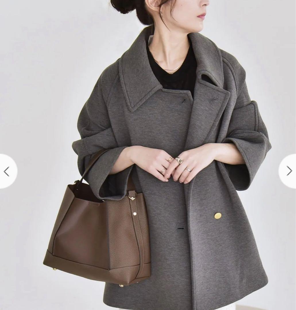 quarancie ダンボール ステンカラージャケット　25AW