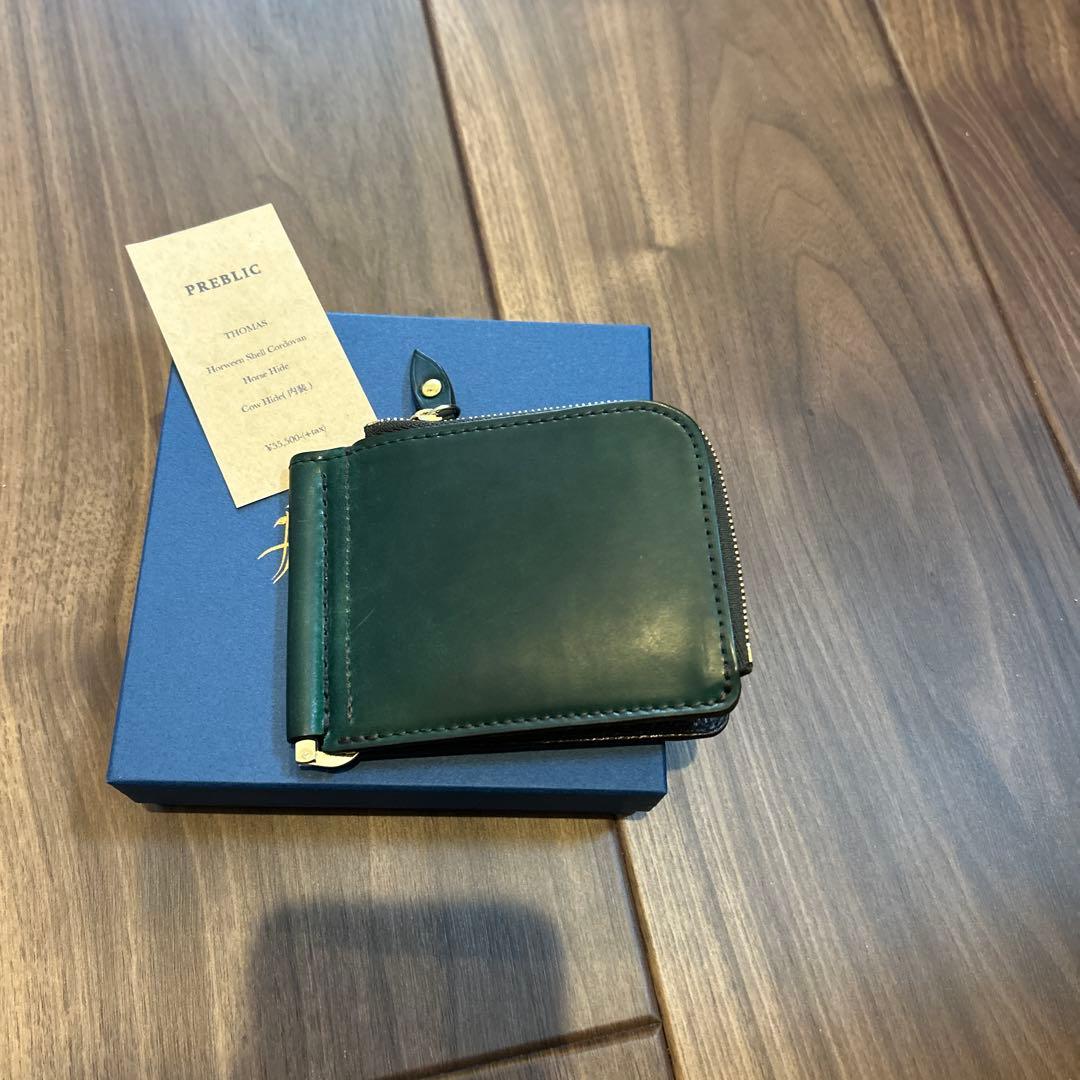 PREBLIC THOMAS マネークリップ　シェルコードバン　プレブリック