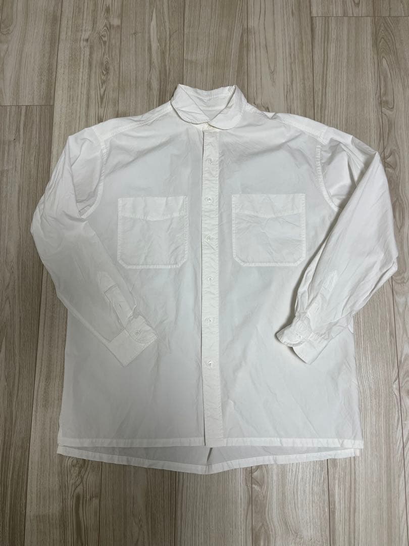 PorterClassicポータークラシック ワイドポケットシャツ ホワイト