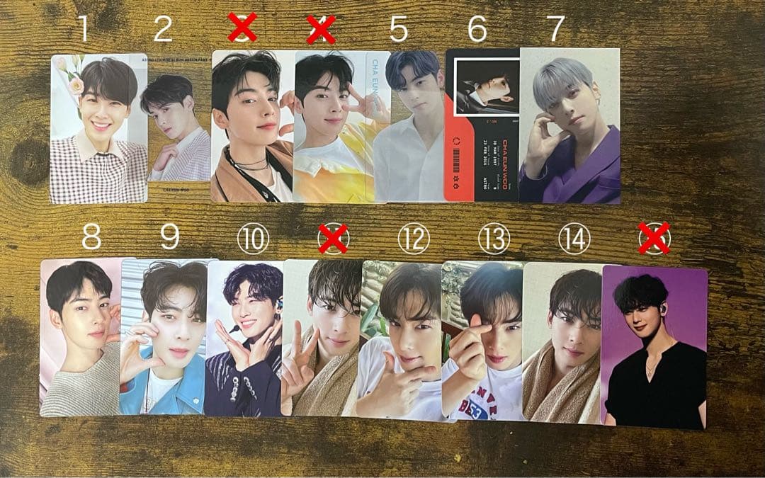 ASTRO チャウヌ ウヌ トレカ バラ売り◎