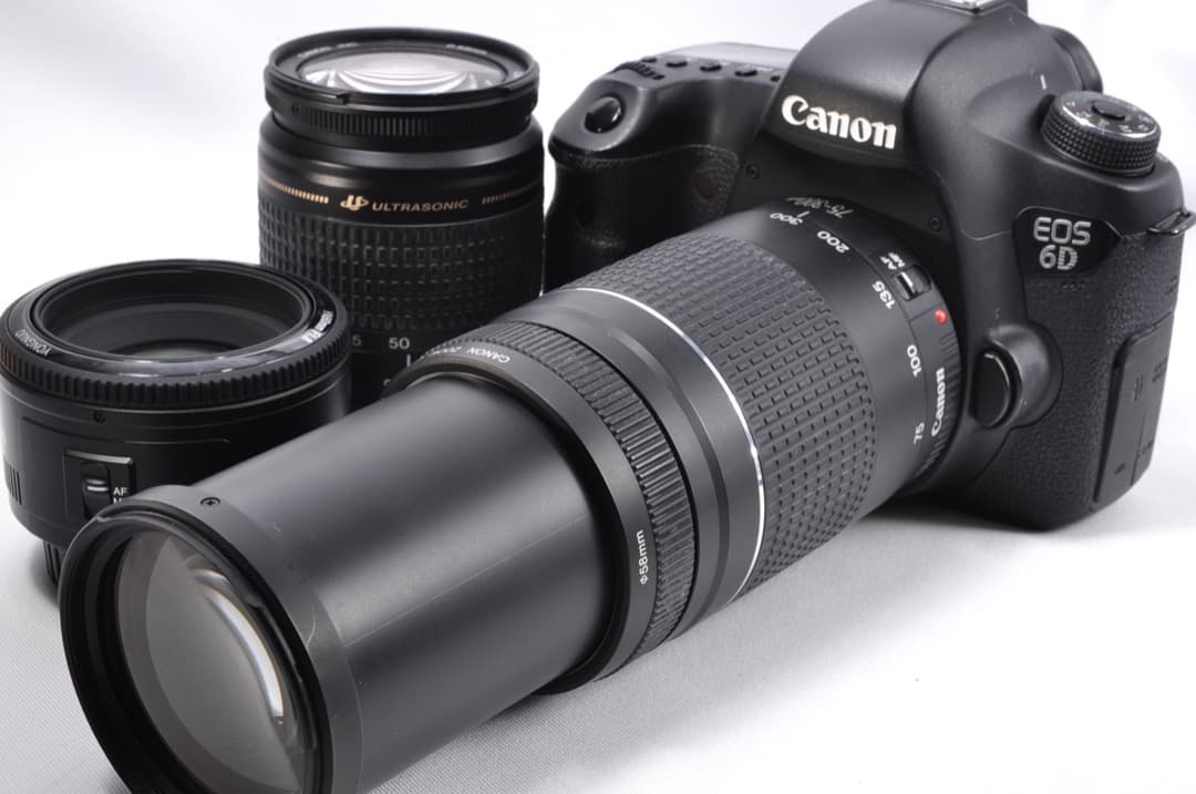 Canon キヤノン EOS 6D 超望遠トリプルレンズセット SDカード付き