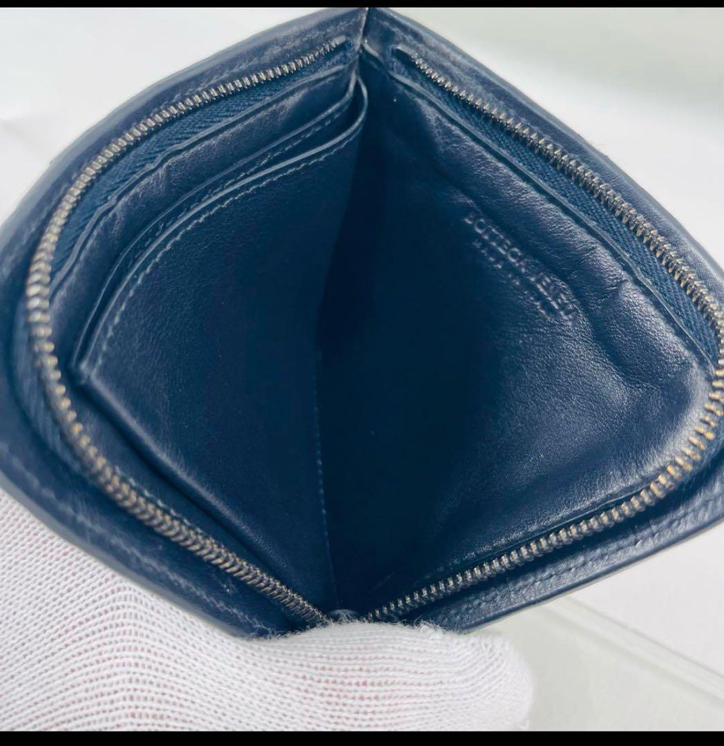 Bottega Veneta ボッテガヴェネタL字コンパクト財布レザー黒