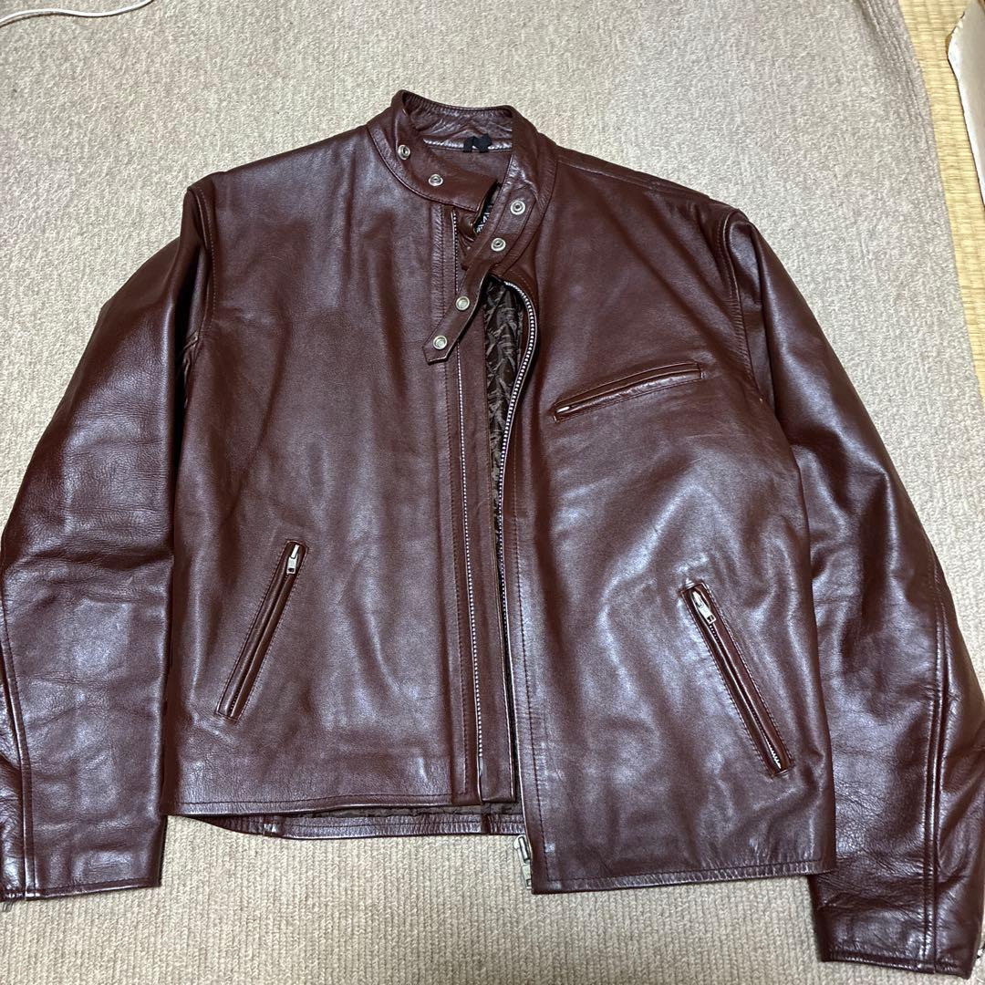 ダークブラウン レザージャケット