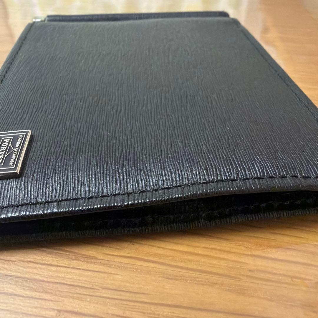 希少 Porter ポーター カレント マネークリップ カードケース レザー