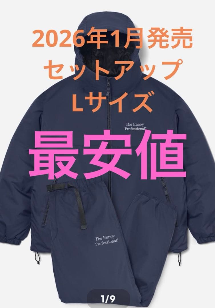 2026年1月ENNOY PADDED NYLON SETUP NAVY L