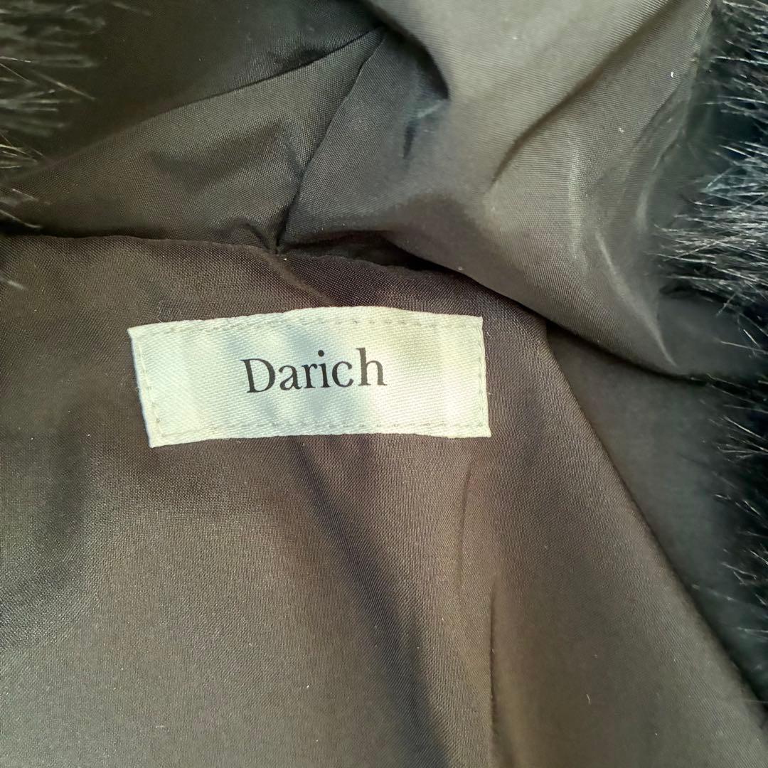 Darich レディミディダウンコート　Ｓ黒　ベルト欠品