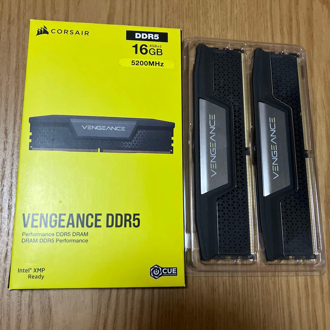 メモリー CORSAIR VENGEANCE DDR5 16GB 5200MHz
