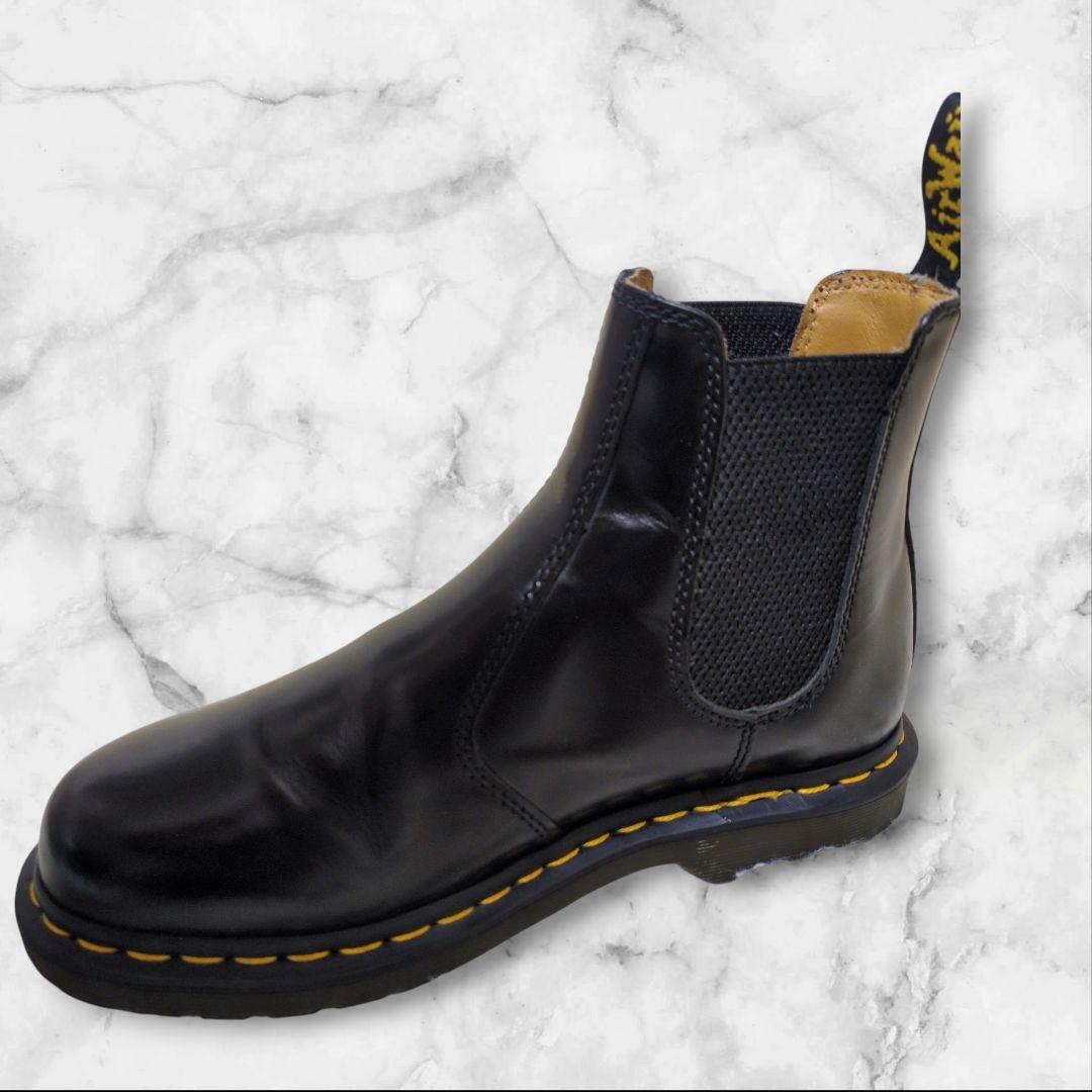 美品✨ドクターマーチン チェルシーブーツ 2976YS 黒 24 サイドゴア