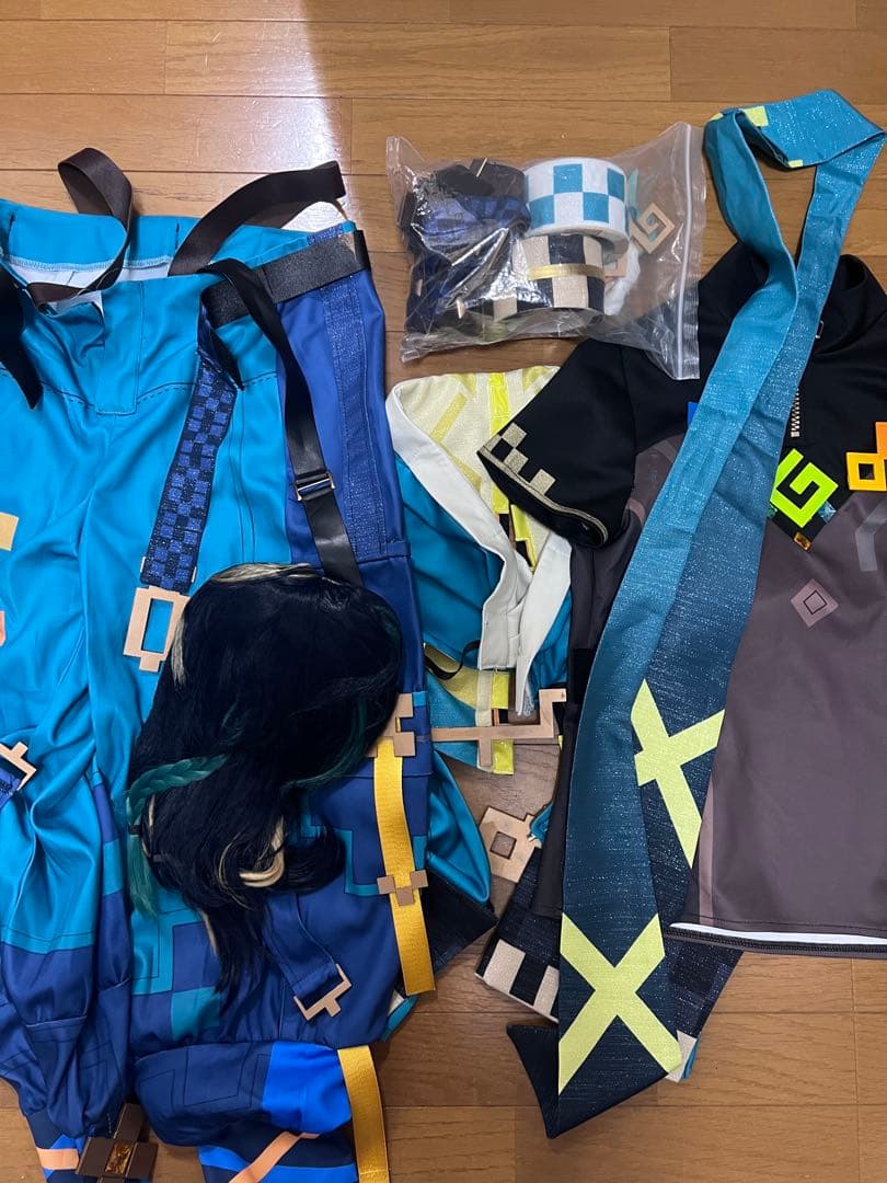 原神　キィニチ　衣装一式　三分妄想　ウィッグ