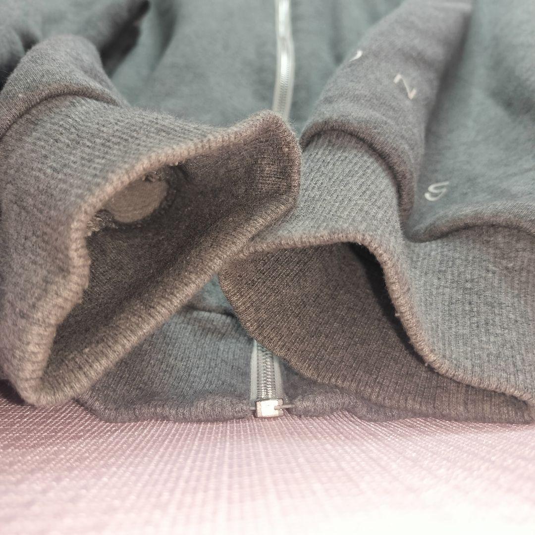 24年製 CRONOC クロノス オーバーサイズジップアップ パーカー グレー