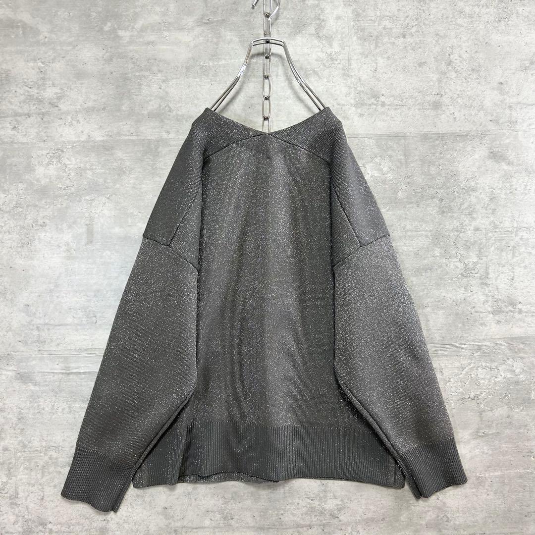 ほぼ未使用　ne Quittez pas ヌキテパ ラメ ニットカーディガン