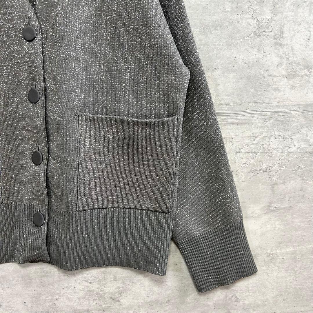 ほぼ未使用　ne Quittez pas ヌキテパ ラメ ニットカーディガン