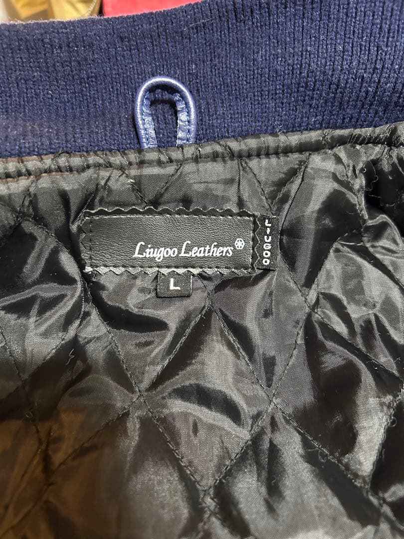 Liugoo Leathers 牛革 オールレザースタジャン