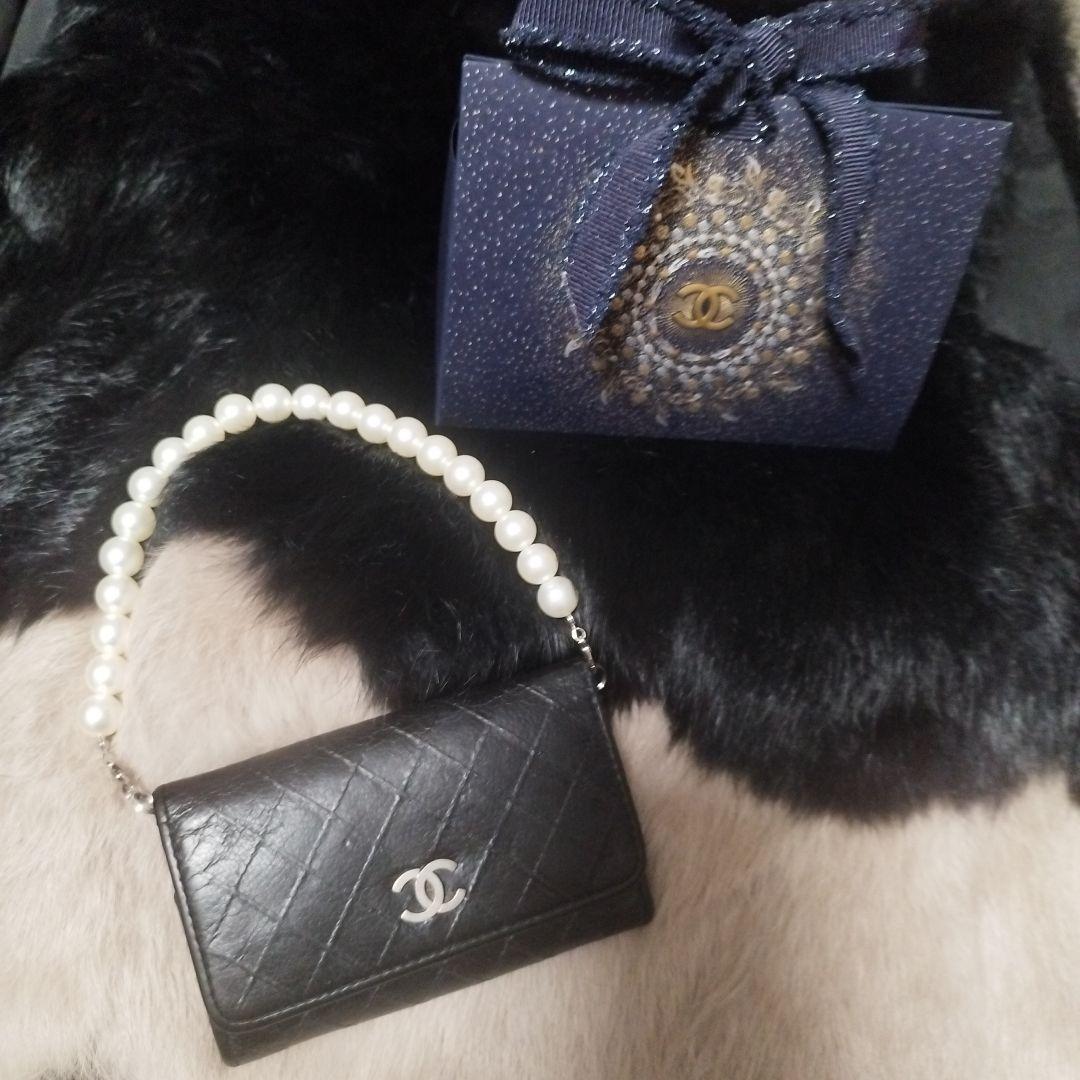 CHANEL ブラック　キーケース
